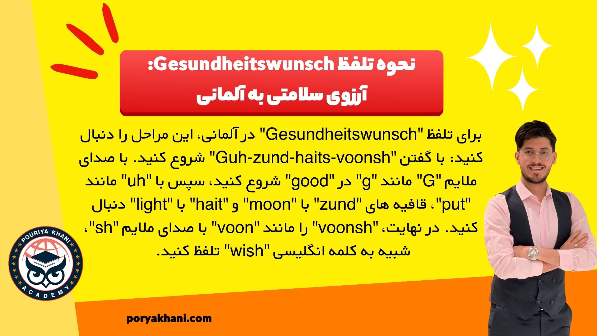 نحوه تلفظ Gesundheitswunsch: آرزوی سلامتی به آلمانی